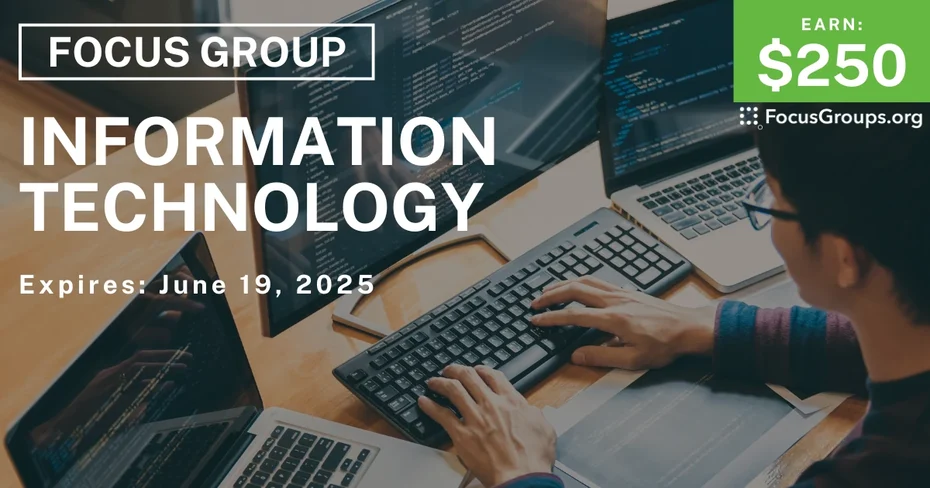 Focus Group for IT Pros on Information Technology