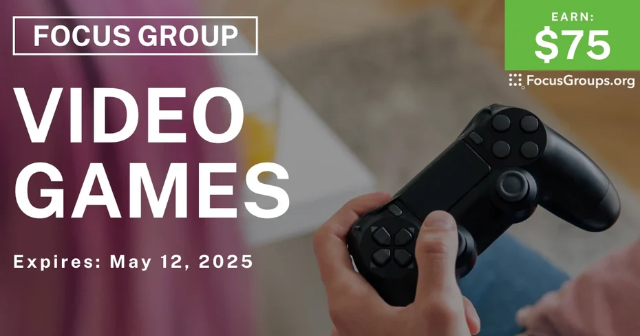 Focus Group for Parents & Teens on Video Games