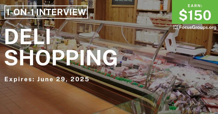 Research Study in New Jersey on Deli Shopping
