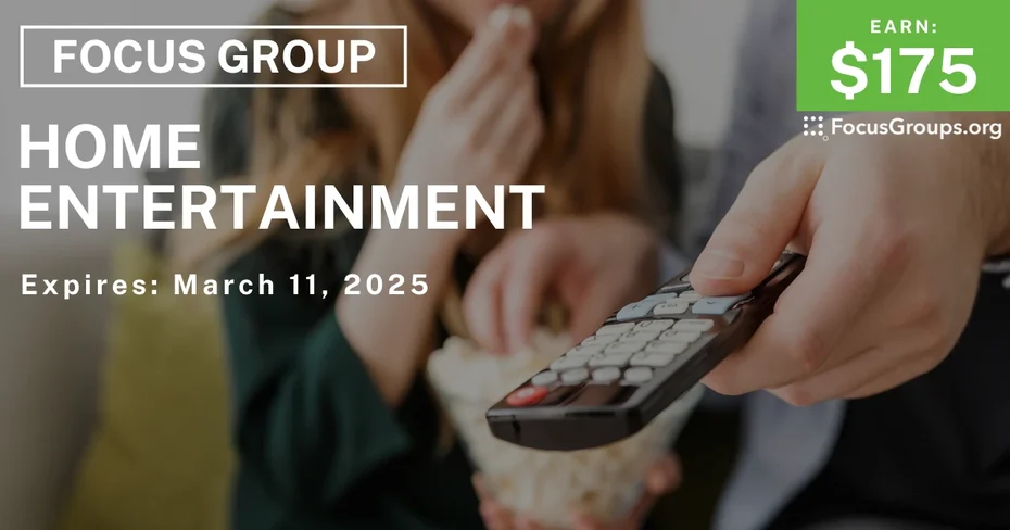 Focus Group on Home Entertainment