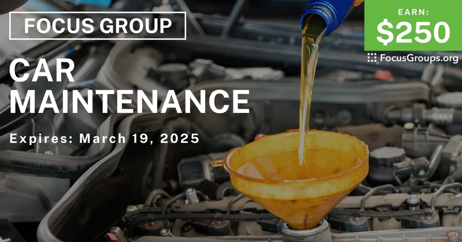 Focus Group on Car Maintenance