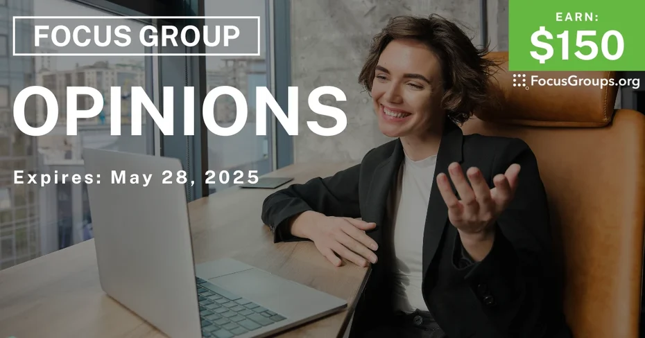 Focus Group in Louisiana on Opinions - $150 - 05/19/2025