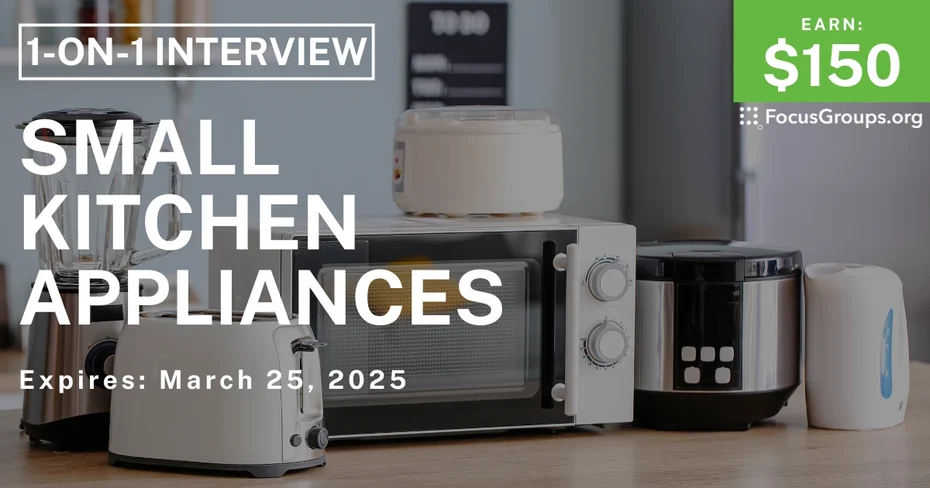 Research Study in Chicago on Small Kitchen Appliances