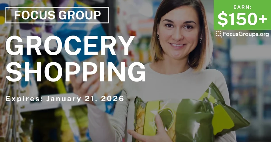 Grocery Shopping Study in Sunnyvale - $150+ - $150-$175 - 01/09/2026