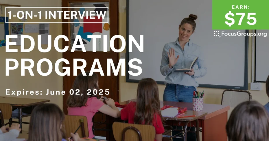 Research Study for Teachers on Education Programs