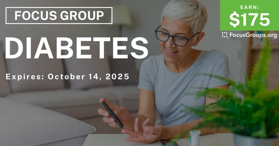 Focus Group on Diabetes - $175