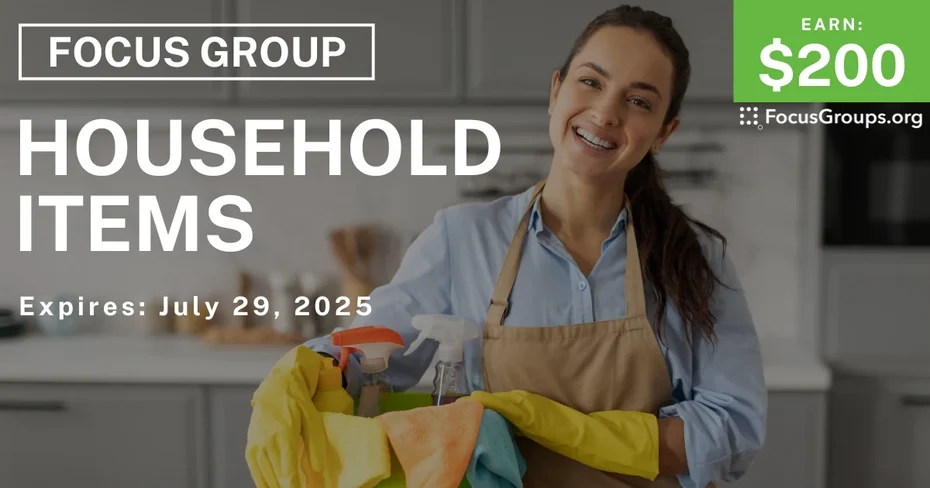 Focus Group on Household Items