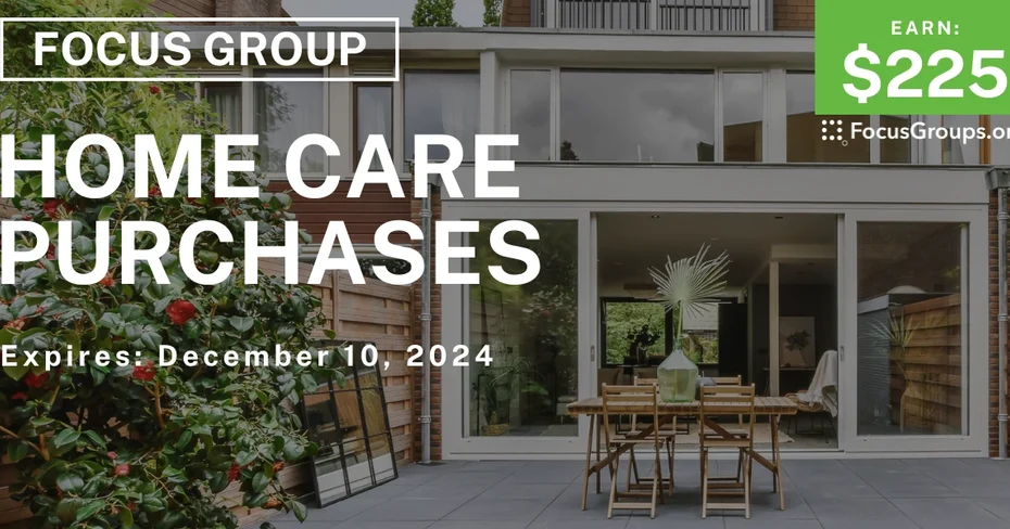 Focus Group in Chicago on Home Care Purchases