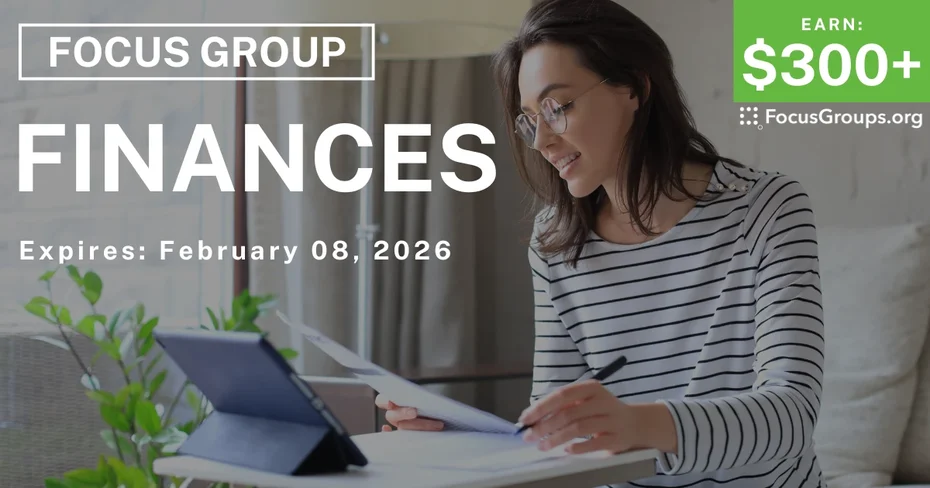 Focus Group in NYC on Finances - $300+ - $300-$500 - 01/07/2026