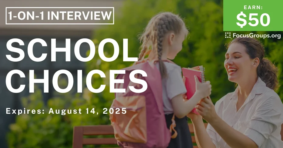 Research Study for Parents in Portland on School Choices - $50