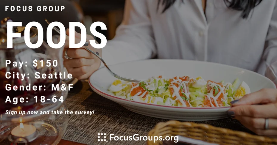 Focus Group on Foods in Seattle