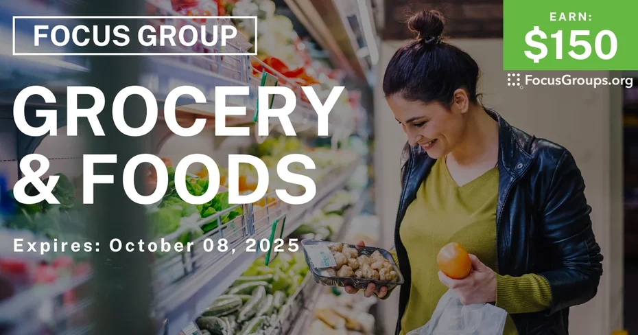 Focus Group in Chicago on Grocery & Foods - $150