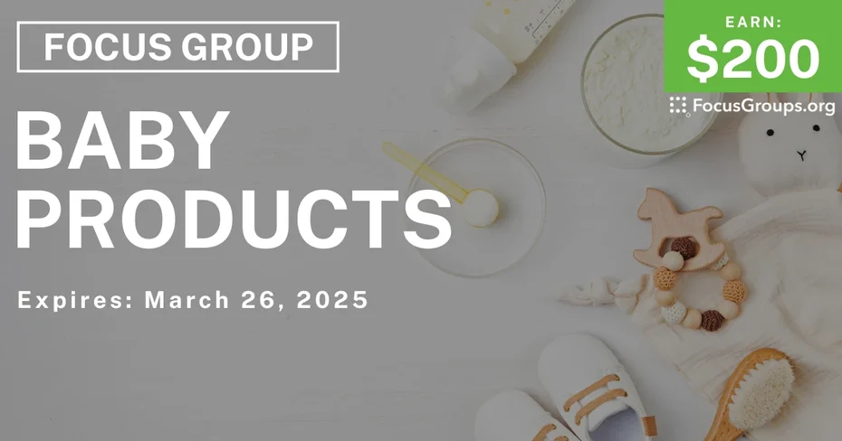 Focus Group in Atlanta on Baby Products