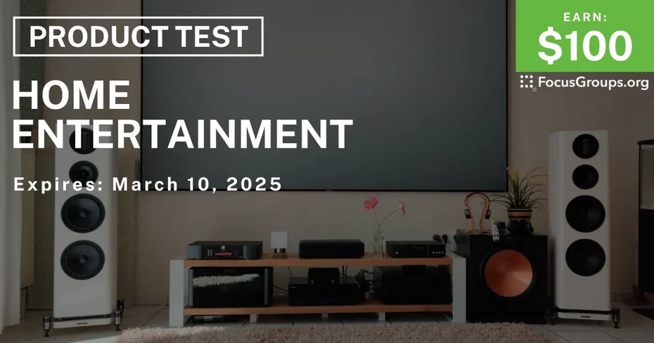 Product Test in SF on Home Entertainment