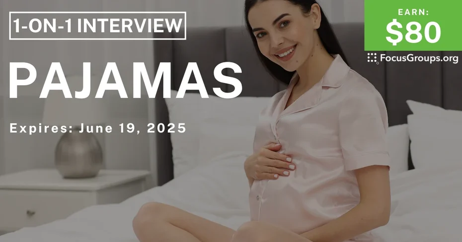 Research Study for Moms on Pajamas