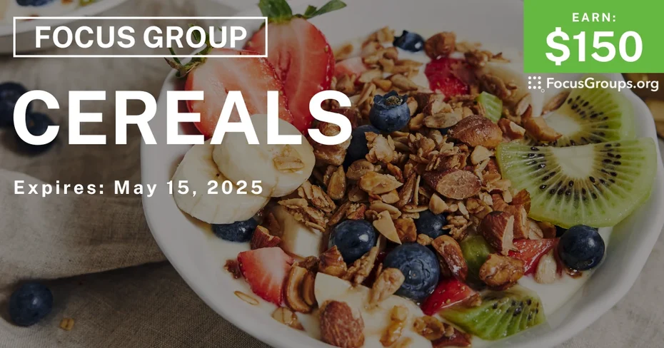 Focus Group in Dallas on Cereals