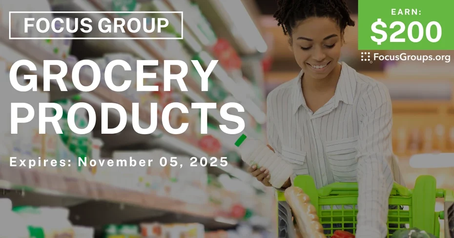 Focus Group in Denver on Grocery Products - $200 - $200 - 10/28/2025