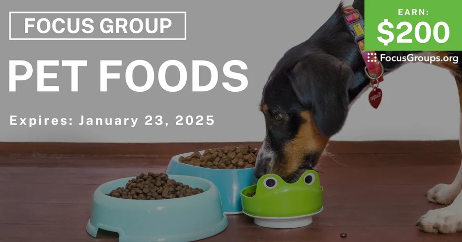 Focus Group in Seattle on Pet Foods