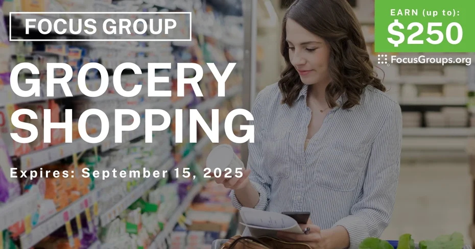 Focus Group in Cincinnati on Grocery Shopping - up to $250