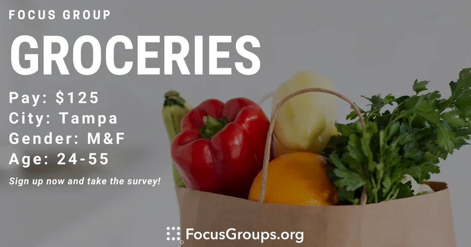 Focus Group on Groceries in Tampa