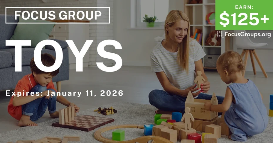 Tampa & NJ Toy Study for Parents - $125+ - $125-$375 - 12/29/2025