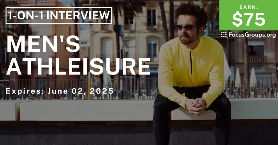 Research Study in NYC on Men’s Athleisure