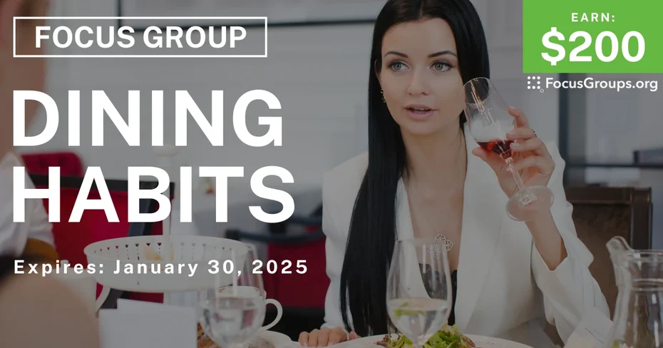 Focus Group for Women on Dining Habits