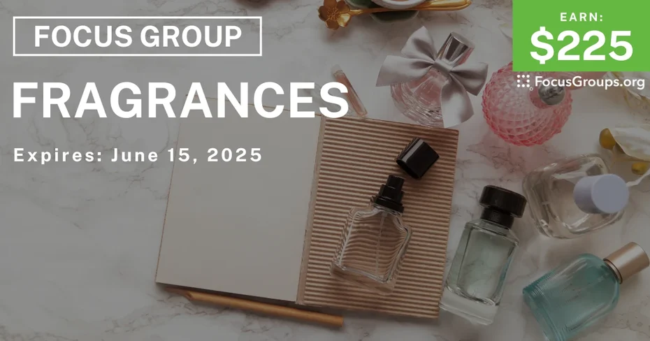 Focus Group in NYC on Fragrances
