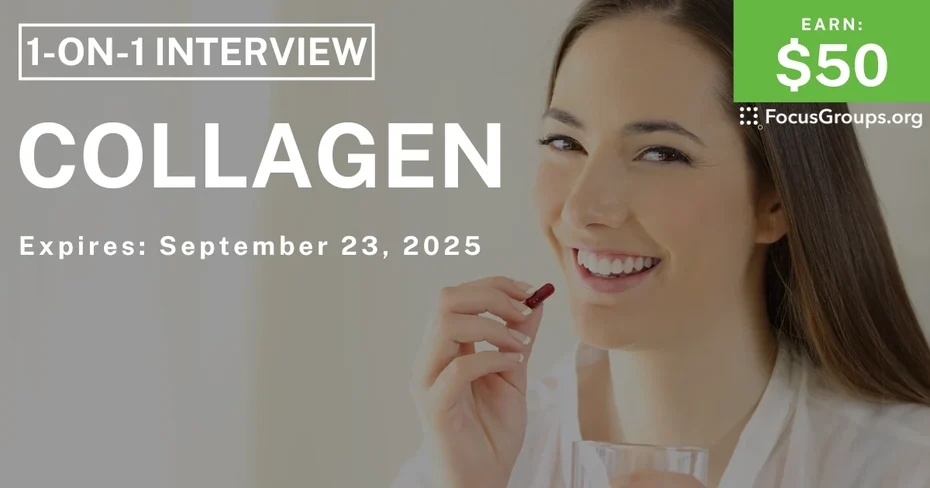 Research Study on Collagen - $50