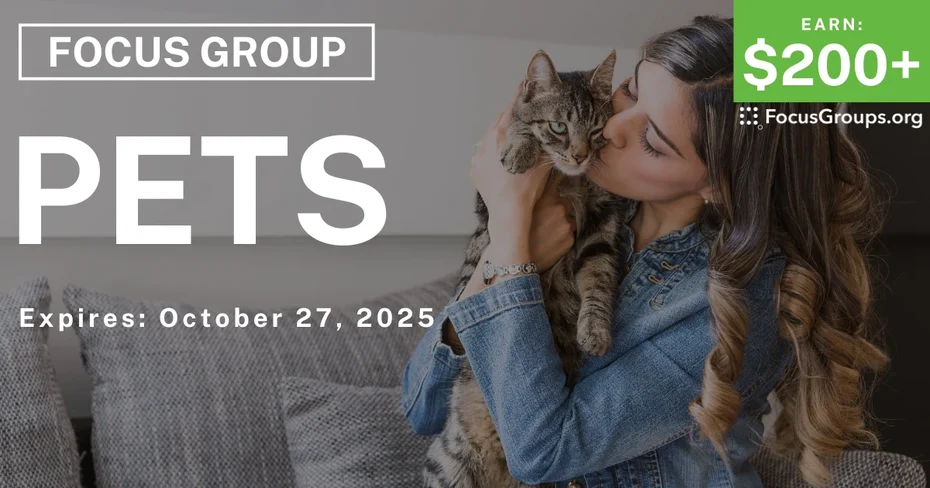 Focus Group in Denver on Pets - $200+ - $200-$350 - 10/15/2025