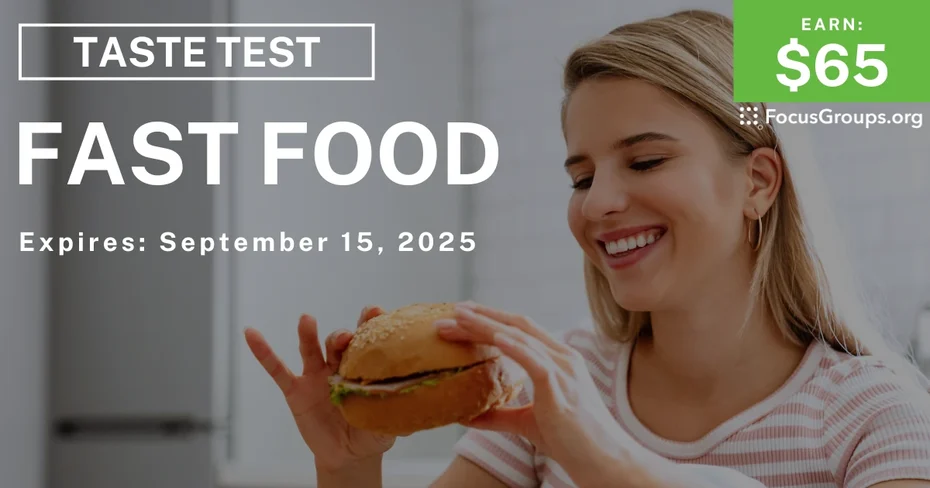 Taste Test in Columbus on Fast Food - $65