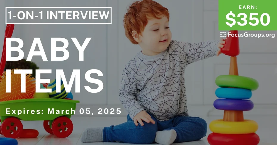 Research Study in New Jersey on Baby Items