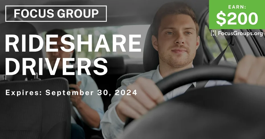 Focus Group for Rideshare Drivers