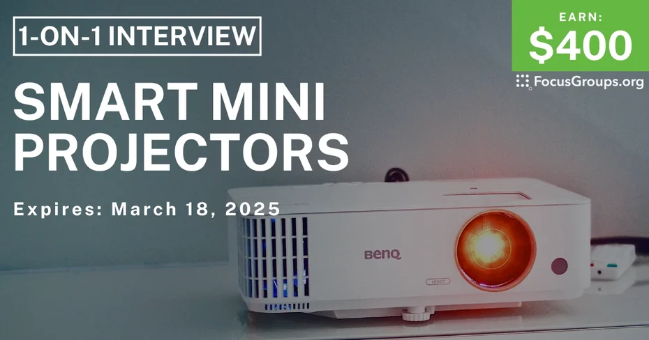 Research Study in NYC on Smart Mini Projectors