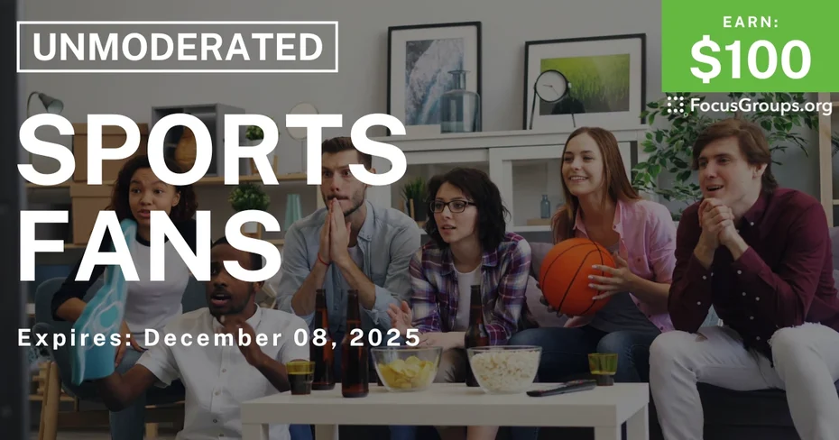 Research Study in St. Louis for Sports Fans - $100 - $100 - 11/26/2025