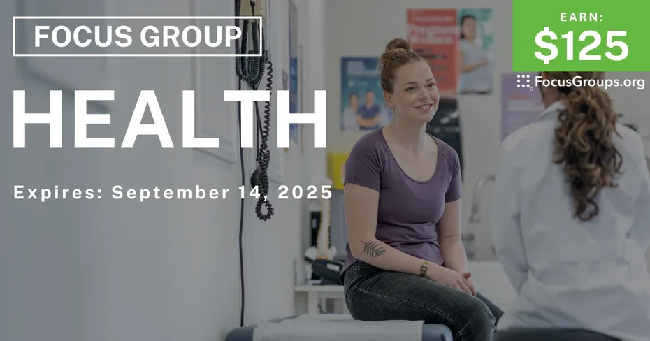 Focus Group for Women on Health - $125