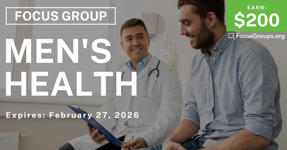 Focus Group in Chicago on Men's Health - $200 - $200 - 12/03/2025