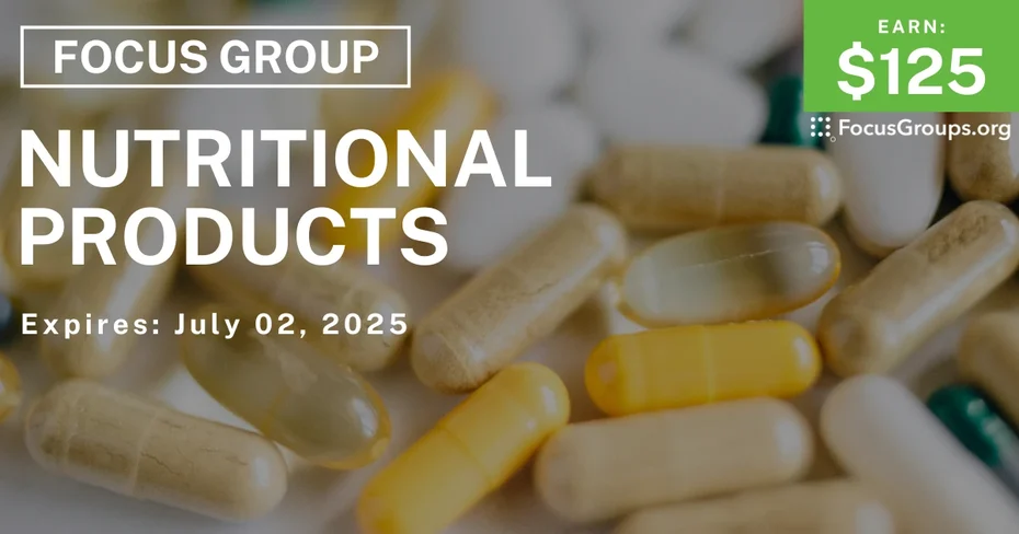 Focus Group on Nutritional Products