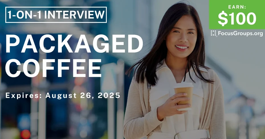 Research Study for Women on Packaged Coffee - $60
