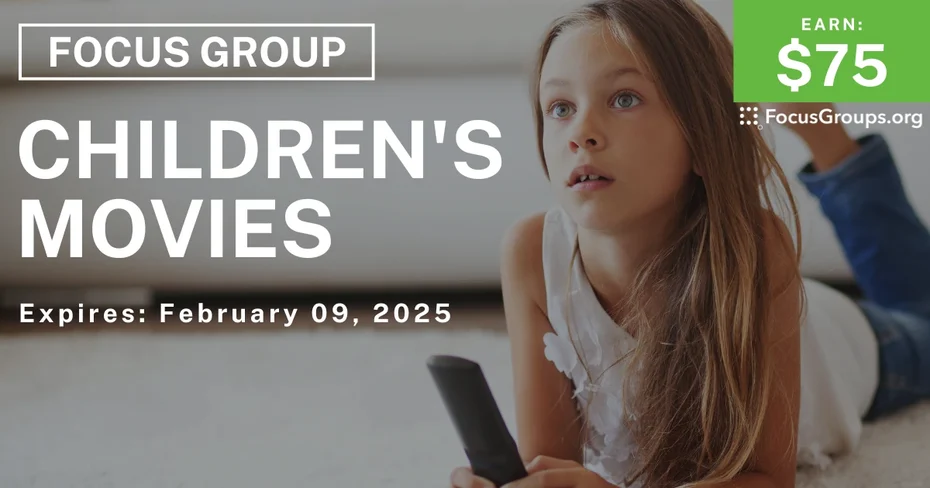 Focus Group for Parents on Children's Movies