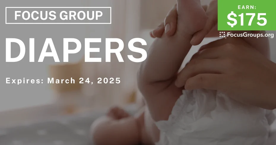 Focus Group for Moms on Diapers