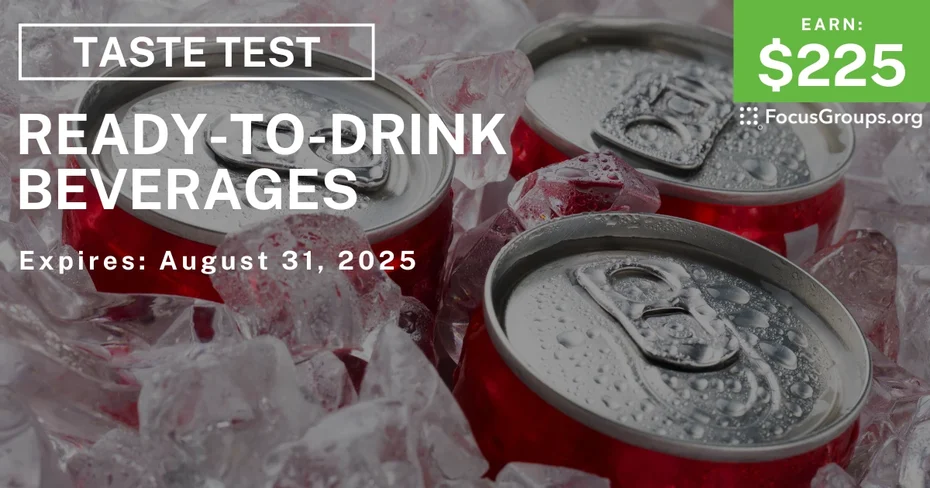 Taste Test in NYC on Ready-to-Drink Beverages - $225