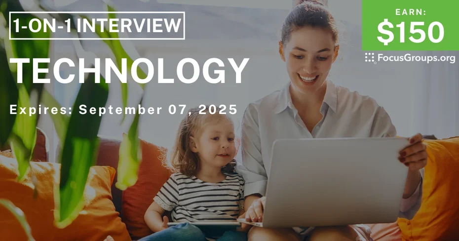 Research Study for Parents in NYC on Technology - $150