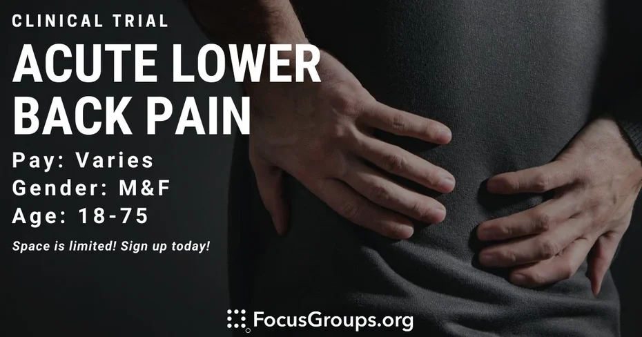 Clinical Trial on Acute Lower Back Pain