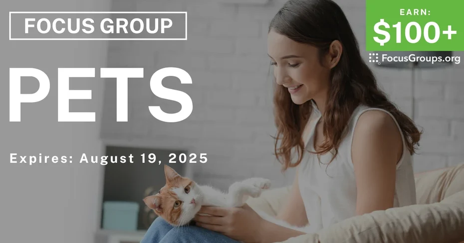 Focus Group in Denver on Pets - $100+