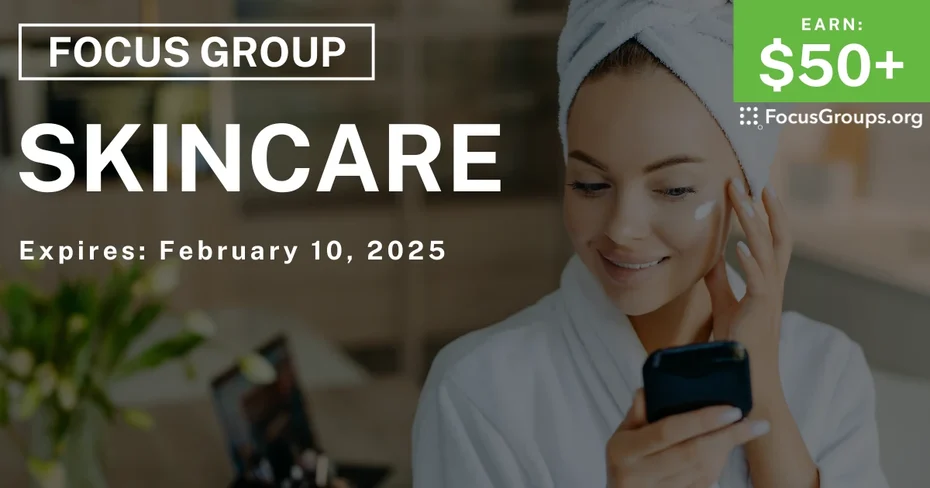 Focus Group in Columbus on Skincare