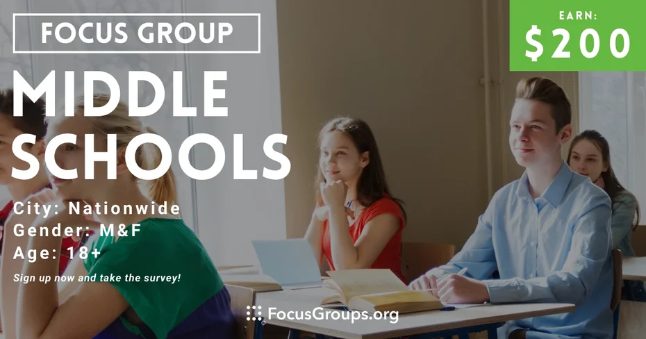 Focus Group for Parents & Students on Middle Schools