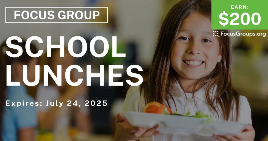Focus Group for Parents on School Lunches