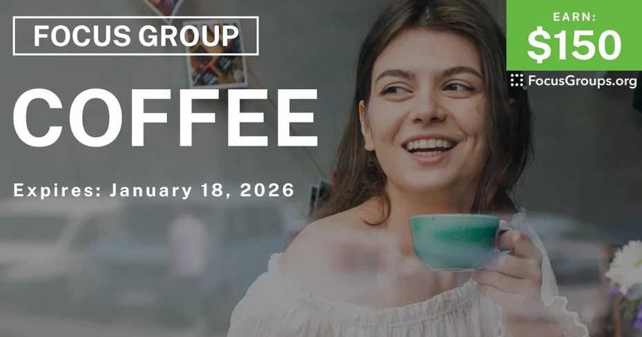 Focus Group in Orlando on Coffee - $150 - $150 - 01/05/2026