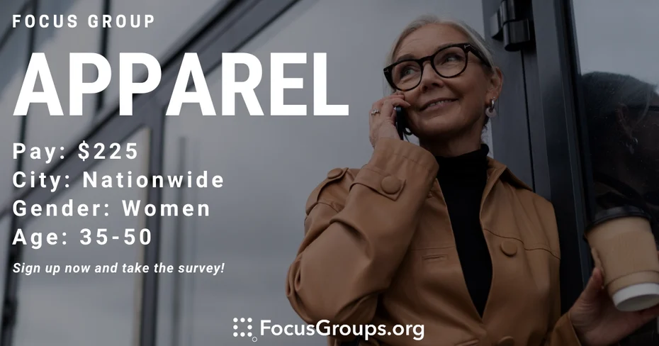 Focus Group for Women on Apparel